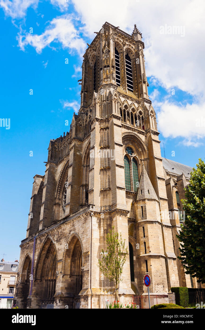 La cathédrale de Soissons. Soissons, Hauts-de-France, France Banque D'Images