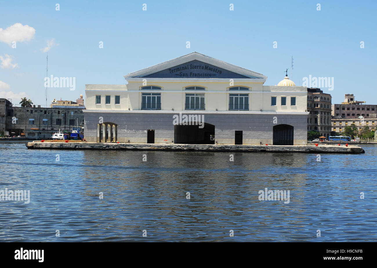 Cuba, La Havane, Port, Port, Passenger Terminal Banque D'Images