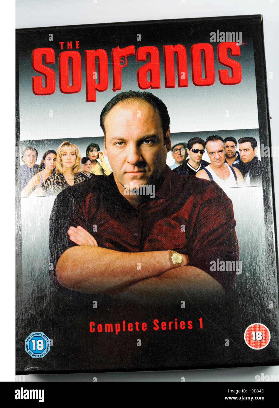 'The Sopranos' série TV DVD Banque D'Images