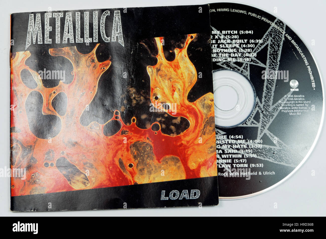 Metallica Album de charge. Banque D'Images