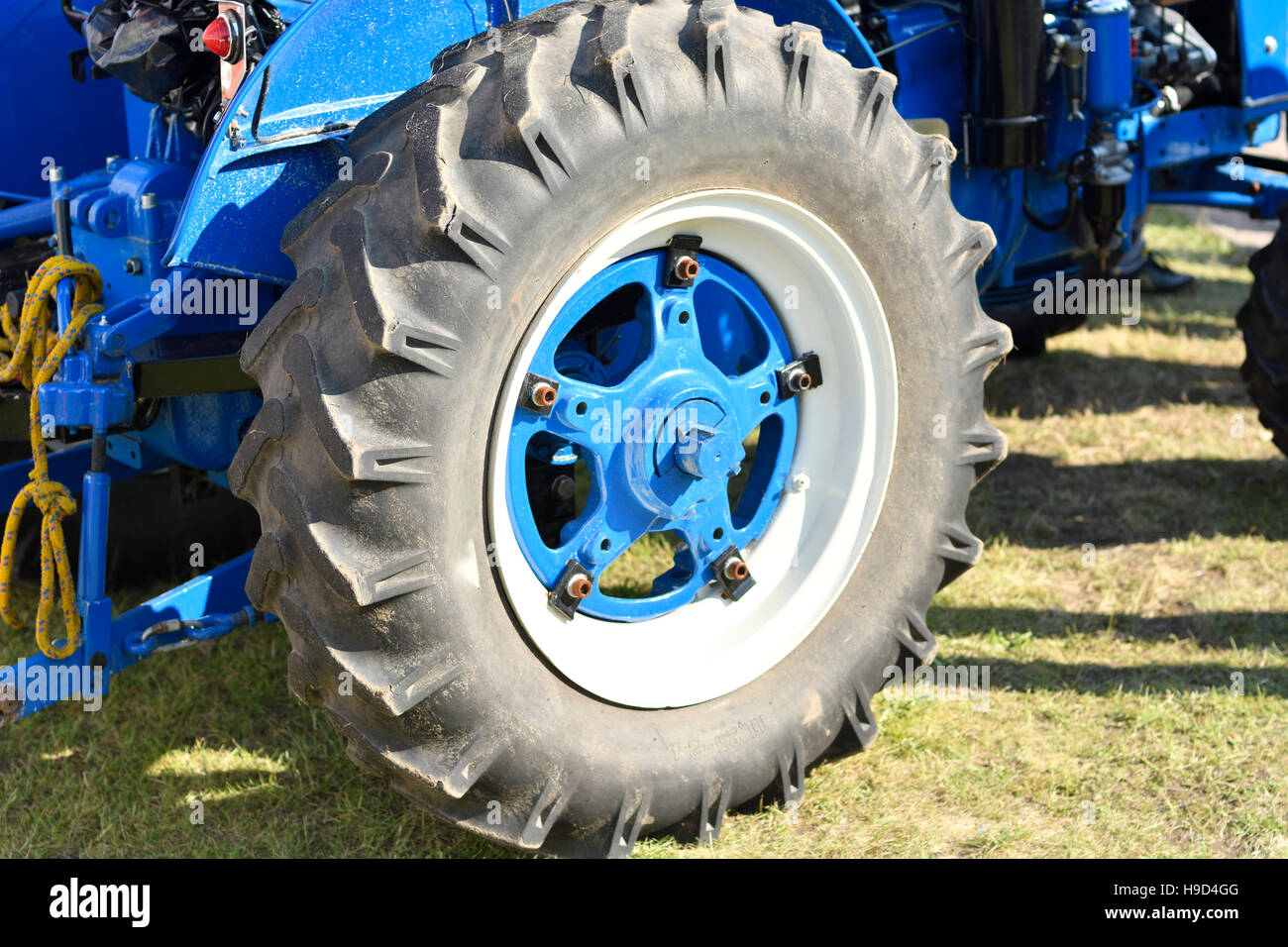 Tracteur antique restauré au show Banque D'Images