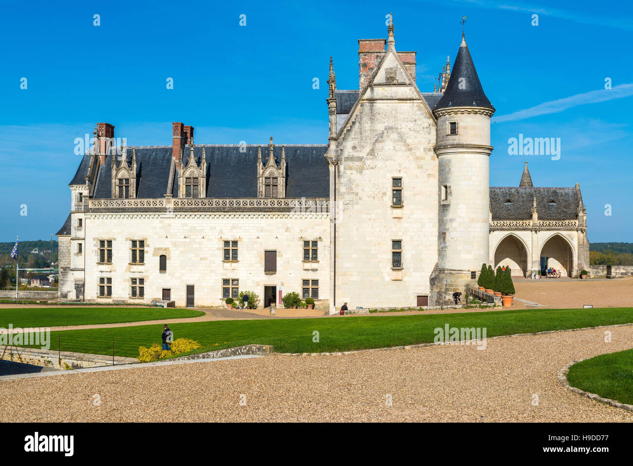 Le "Château d'Amboise château' (centre de la France). Banque D'Images