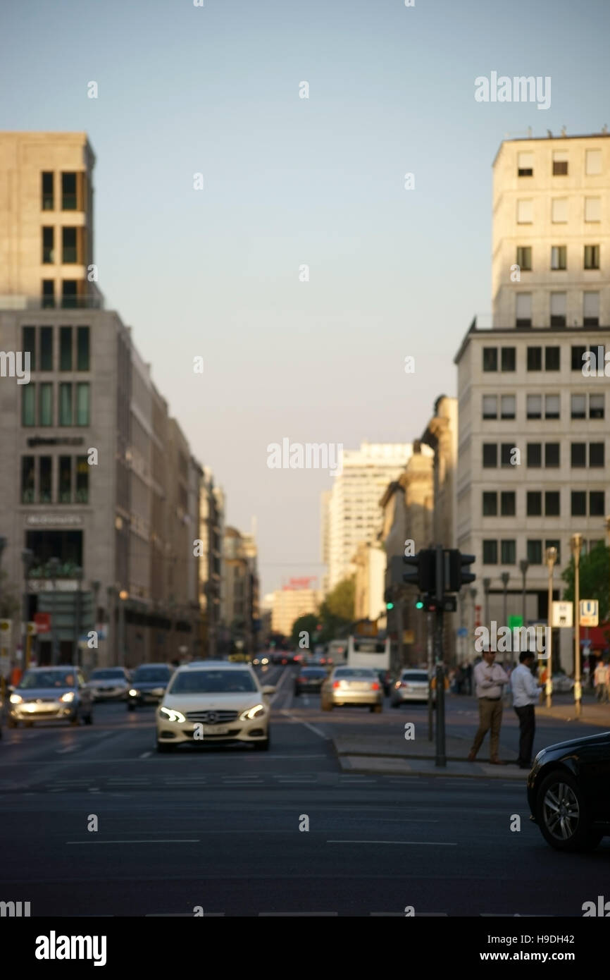 Rue trafic Potsdam Banque D'Images