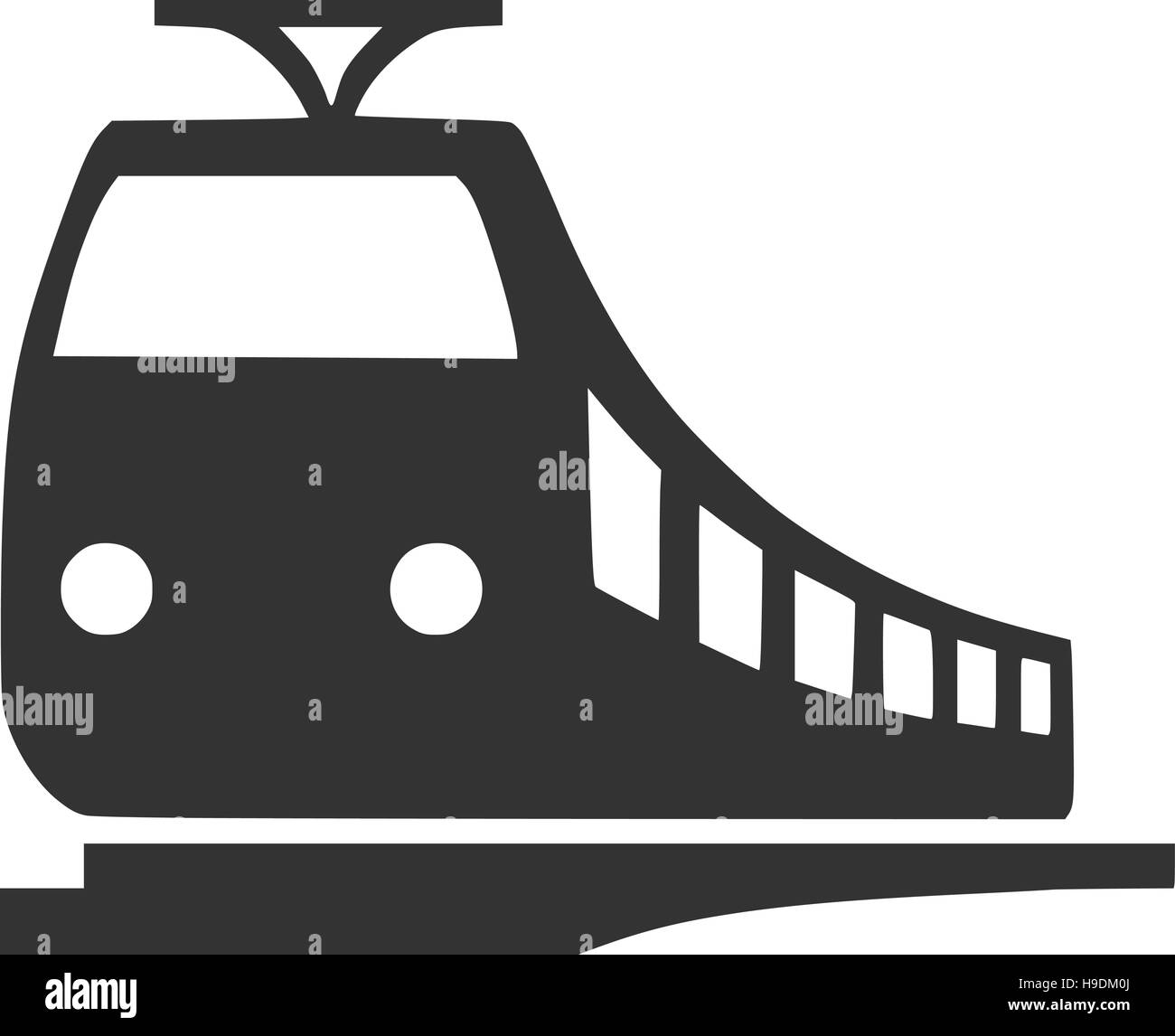 Icône de train Illustration de Vecteur