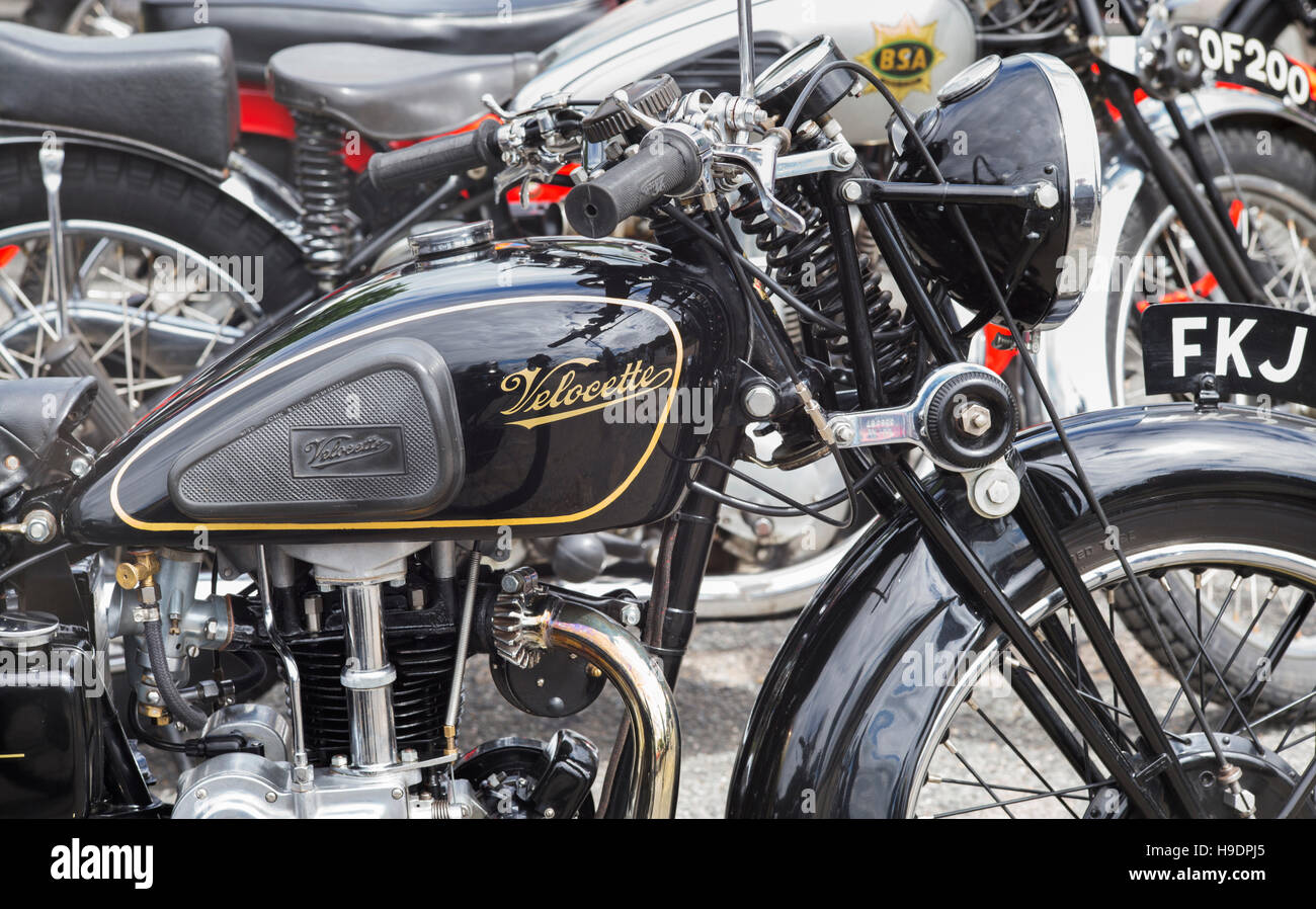 Vintage Velocette Mac moto 350cc. Classic british bike Banque D'Images