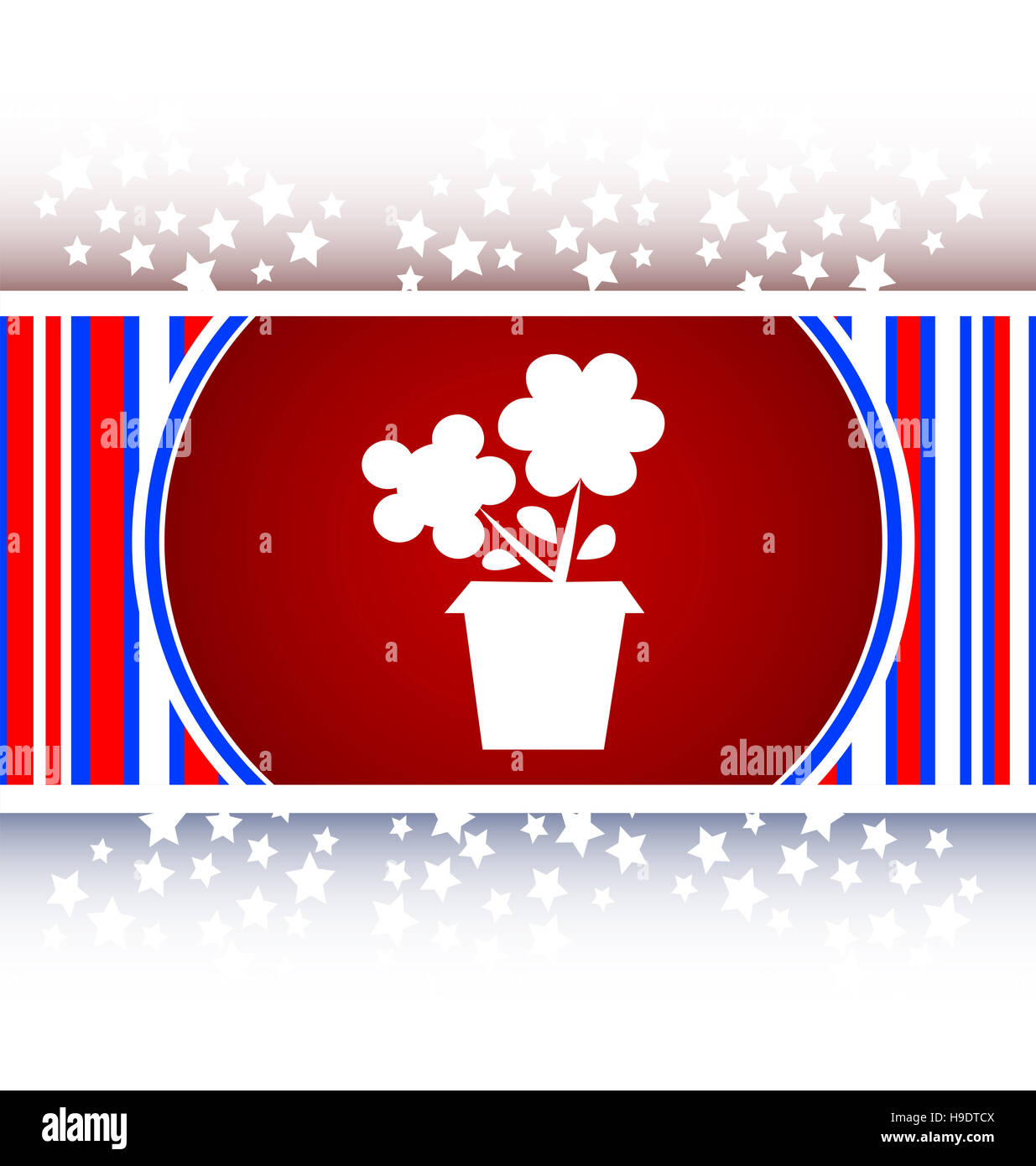 Web fleurs boutons pour site web ou app Banque D'Images