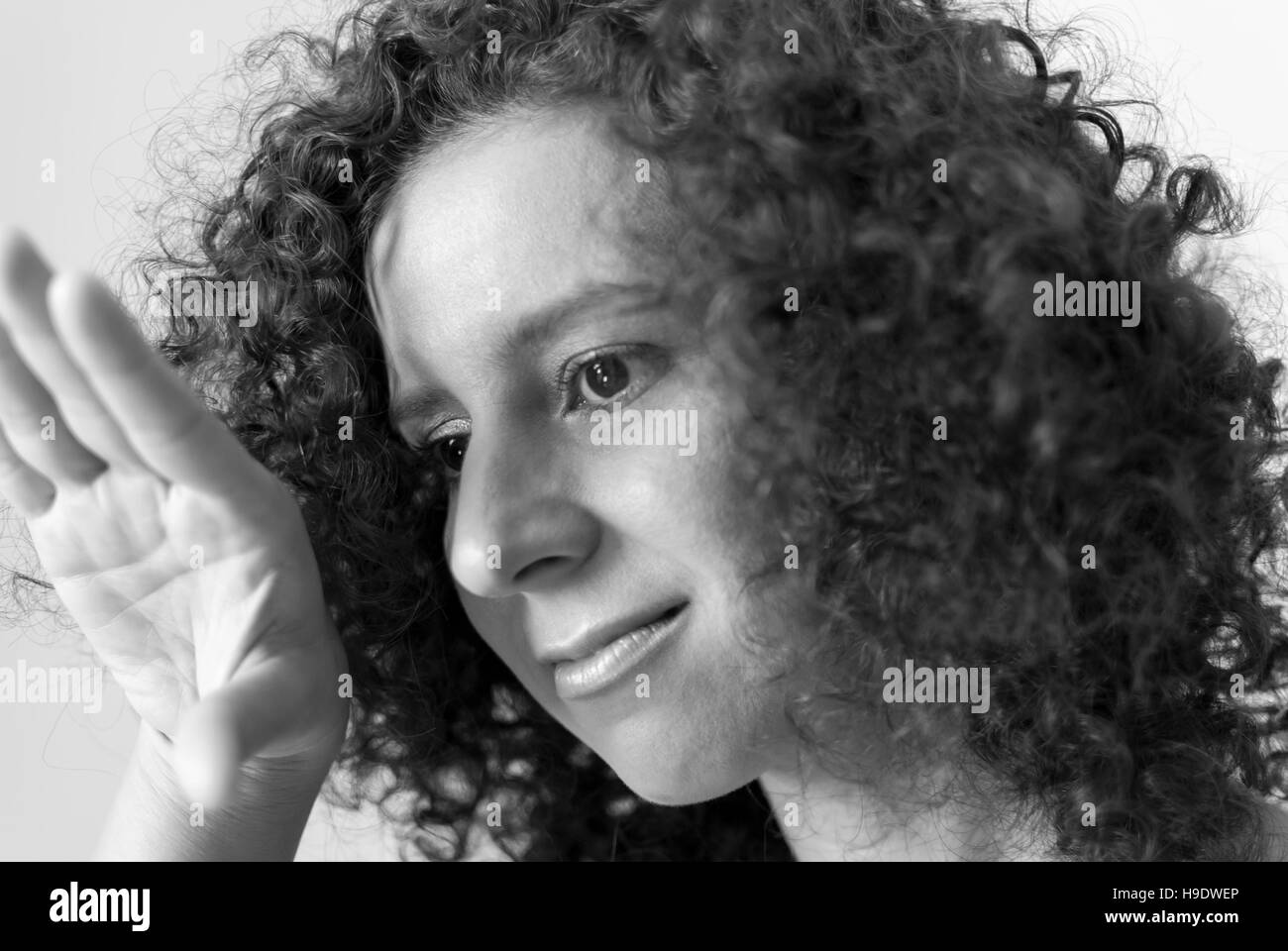 Visage d’une femme Banque D'Images