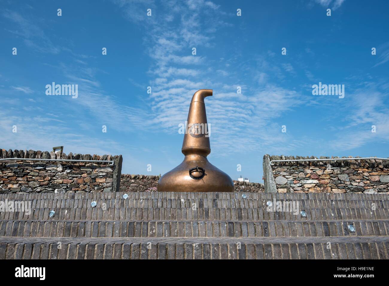 Distillerie de whisky Ardbeg, pot still, Islay, Hébrides intérieures, Ecosse, Royaume-Uni Banque D'Images