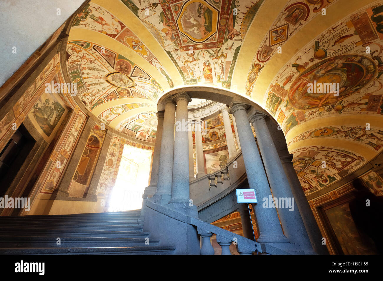 Escalier Royal,Palais Farnèse,Caprarola (Viterbo), Italie Banque D'Images