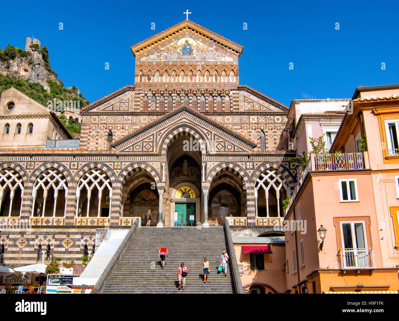 Le Duomo d'Amalfi, Campanie, Italie Banque D'Images
