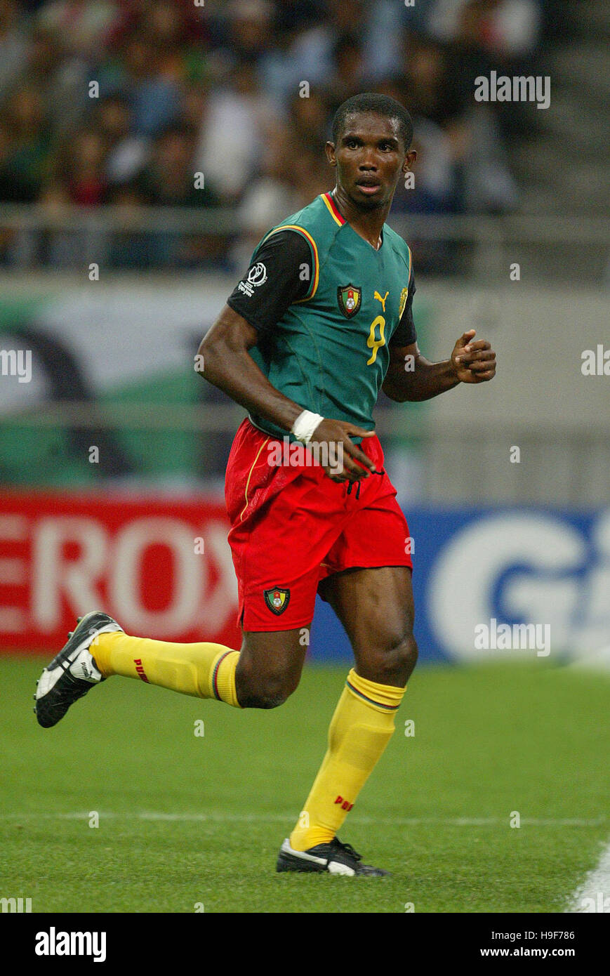 SAMUEL ETOO CAMEROUN & REAL MAJORQUE FC Tokyo Tokyo JAPON 06 Juin 2002 Banque D'Images