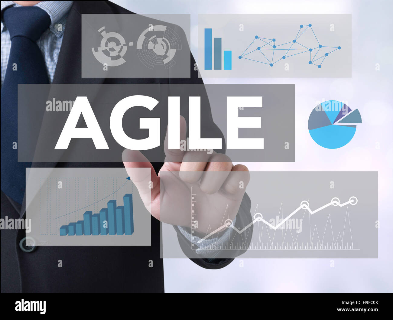 Agilité Agile Concept Rapide Rapide Agile Banque D'Images