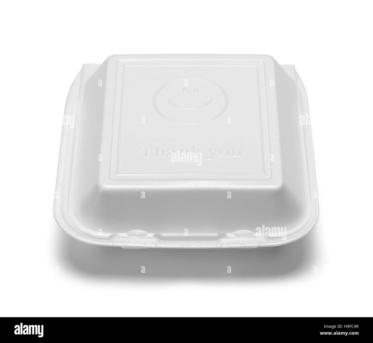 Styrofoam sortir fort isolé sur fond blanc. Banque D'Images