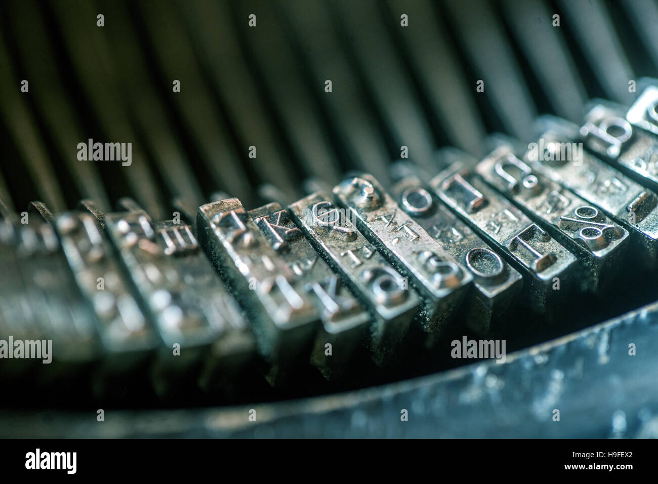 touches de machine à écrire Banque D'Images