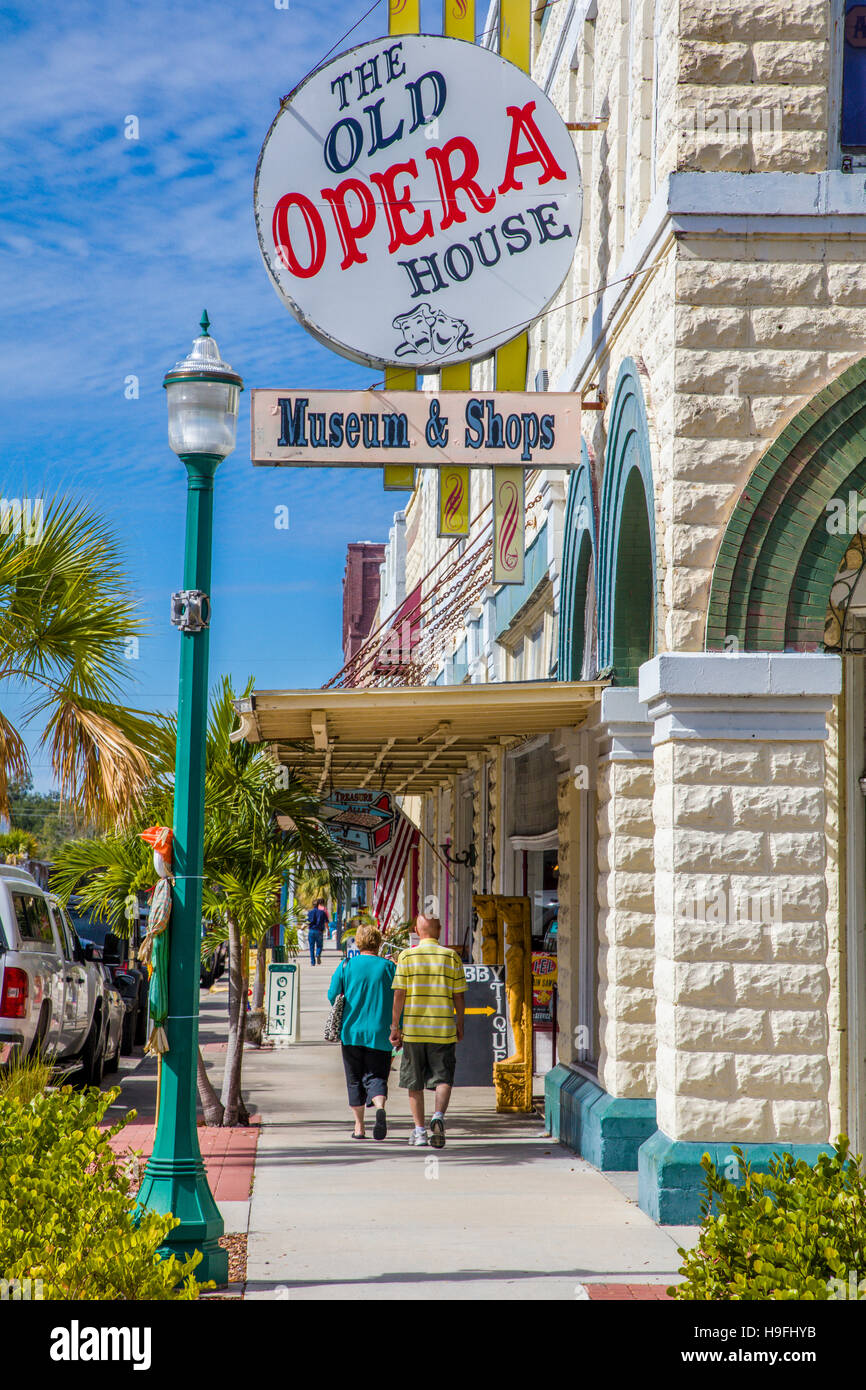 Downtown Historic District inscrit sur le Registre National des Endroits Historiques en ancien ville commerçante de Arcadia Florida Banque D'Images