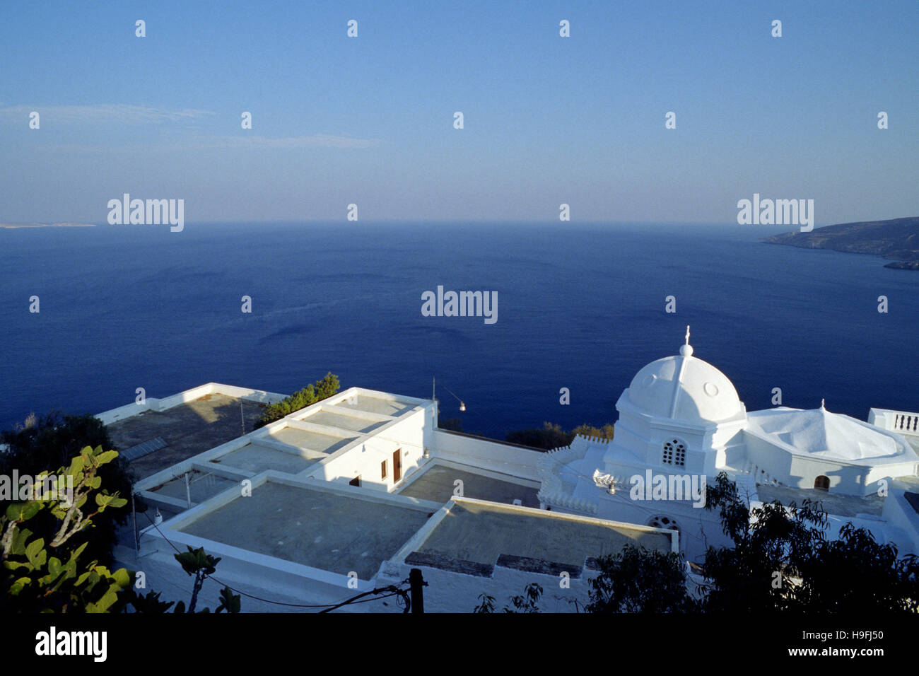 Grèce, îles Dodécanèse, Astypalea, Chora, monastère, église de Panagia Portaitissa Banque D'Images