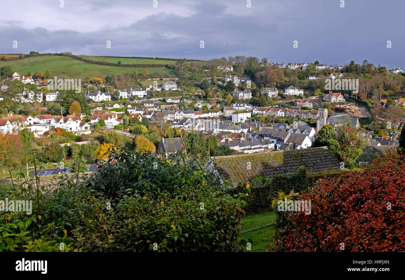 Vue sur la bière dans l'ouest du Devon Pays UK Banque D'Images
