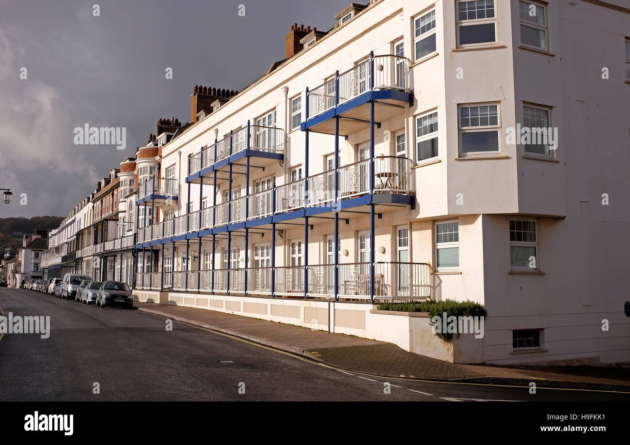 Front de l'est du Devon Sidmouth West Country UK Banque D'Images