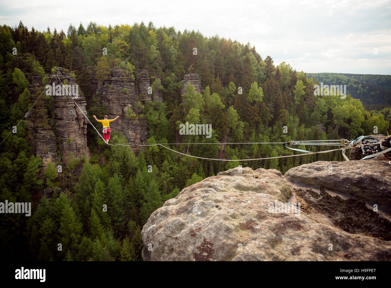 Dans le grès Highline Banque D'Images