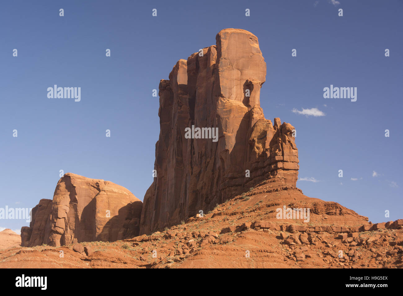 Arizona-Utah, Monument Valley Navajo Tribal Park, Valley landscape Banque D'Images