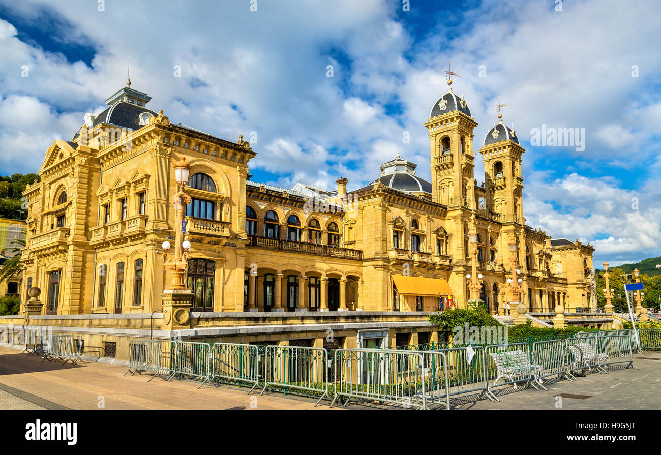 Hôtel de ville de San Sebastian - Donostia, Espagne Banque D'Images