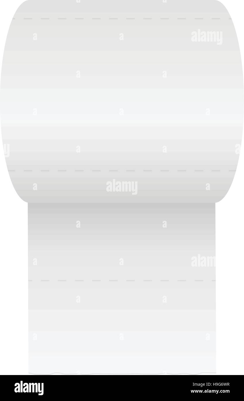 Papier de toilette sur un fond blanc. Vector illustration. Illustration de Vecteur