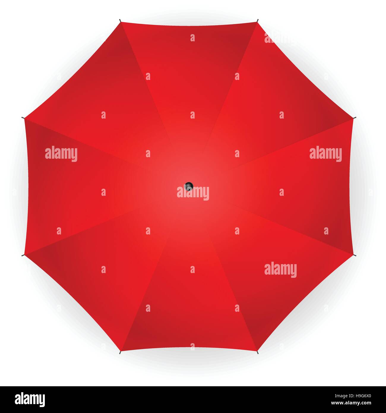 Parapluie rouge sur un fond blanc. Vector illustration. Illustration de Vecteur