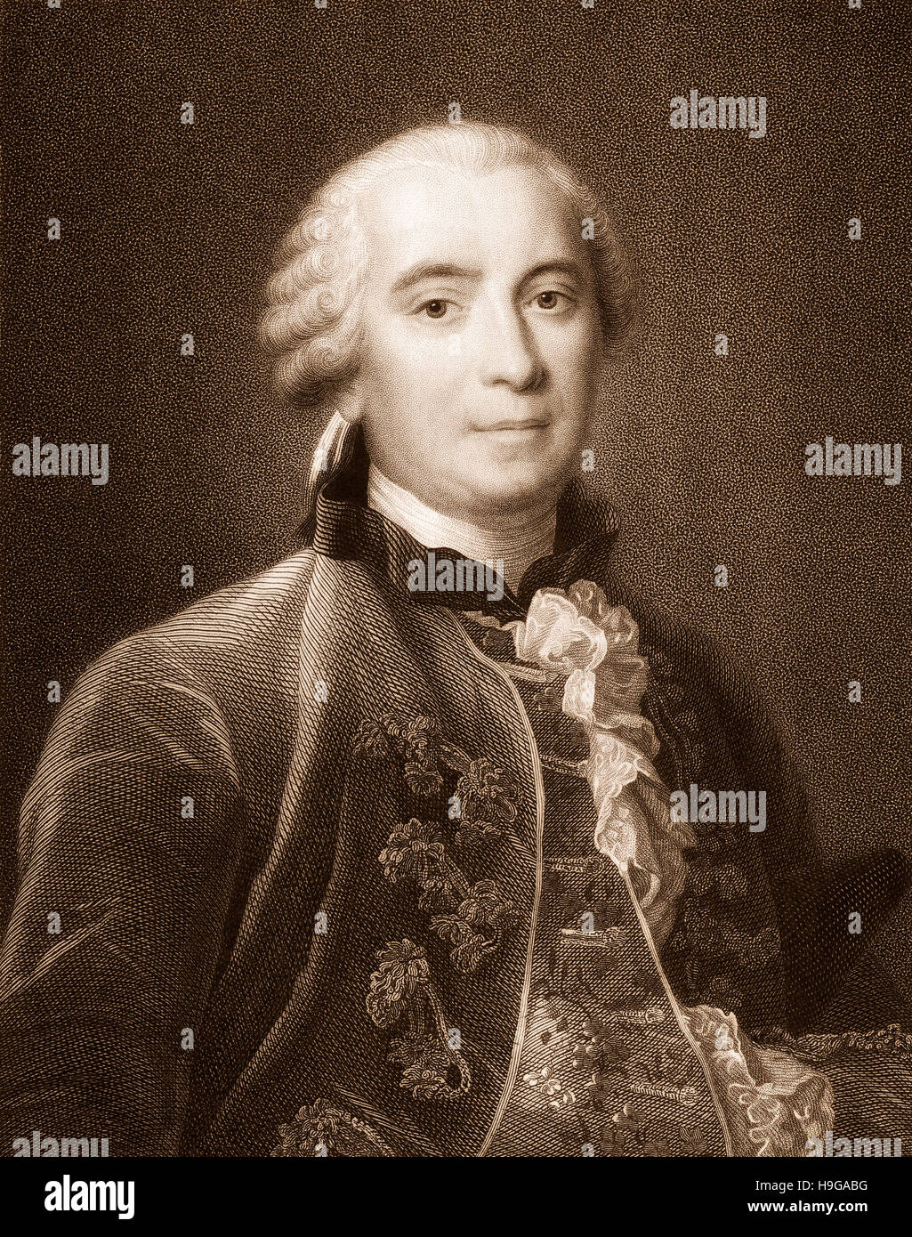 Georges Louis Marie Leclerc, Comte de Buffon, 1707 - 1788, un scientifique français du siècle des Lumières Banque D'Images