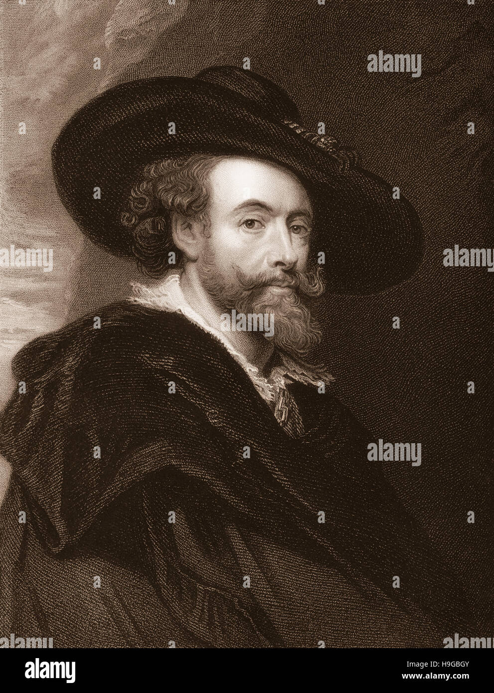 Sir Peter Paul Rubens, 1577-1640, un peintre baroque flamand, Banque D'Images