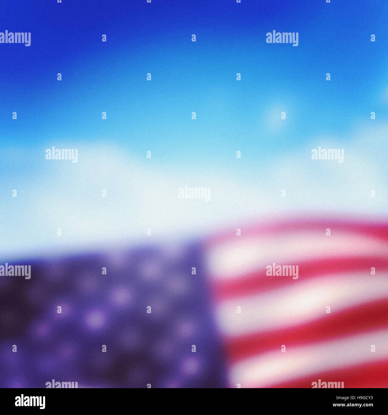 Image composite de close-up of american flag Banque D'Images