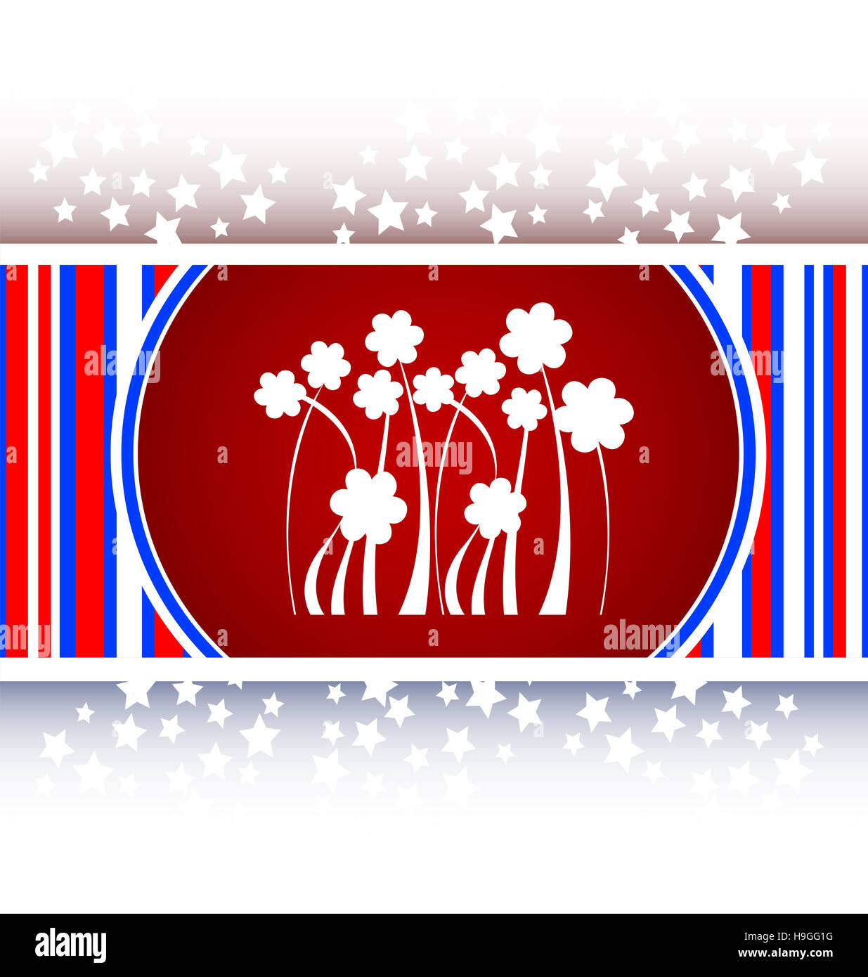 Icône Bouton web fleurs Banque D'Images