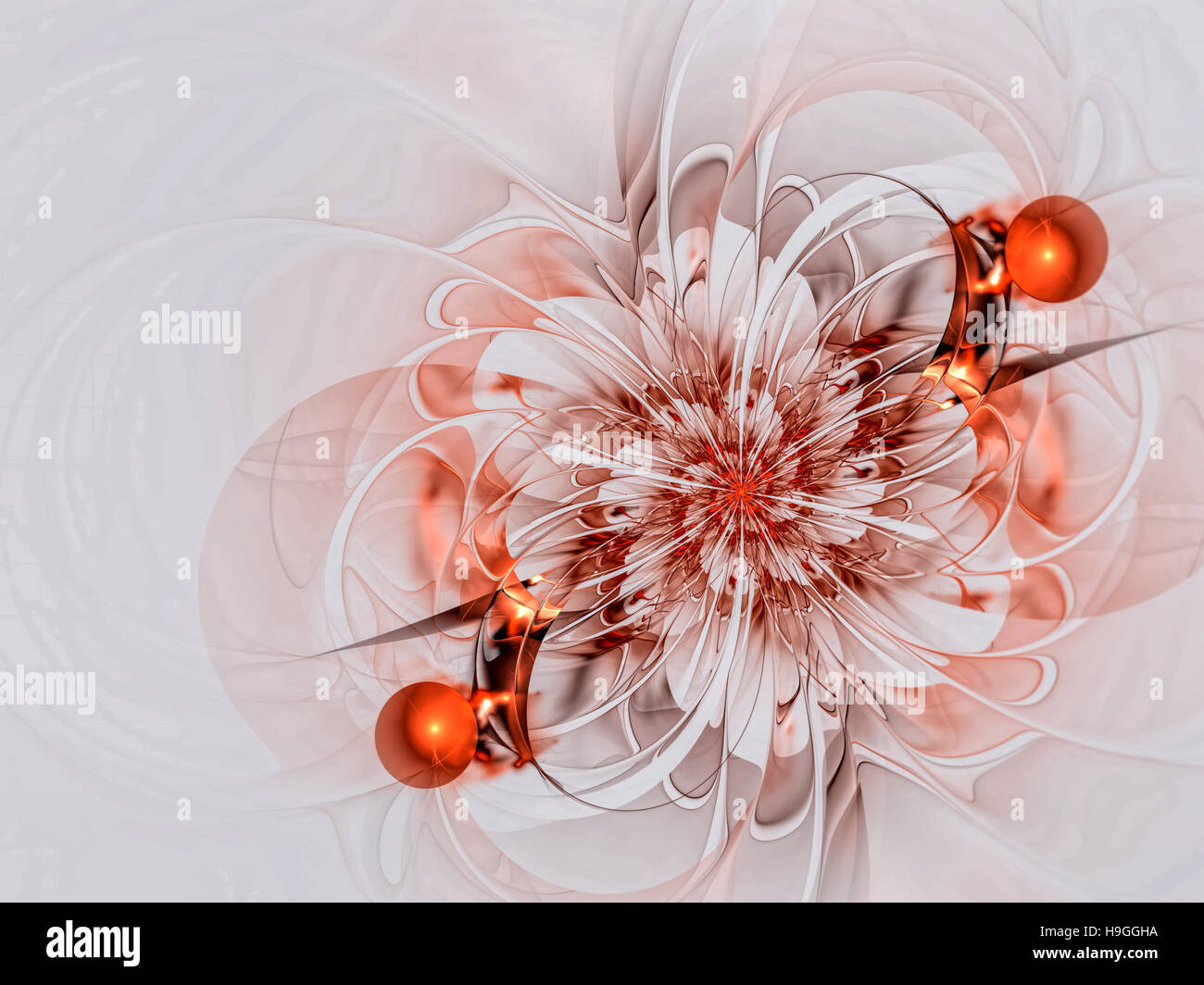 Fleur inhabituelle - abstract image générée numériquement Banque D'Images