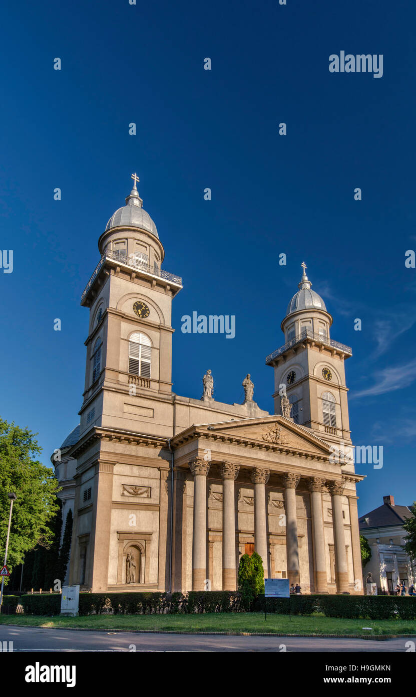 La cathédrale catholique romaine Ascension, Piata Libertatii à Satu Mare, Harghita, Roumanie Région Banque D'Images