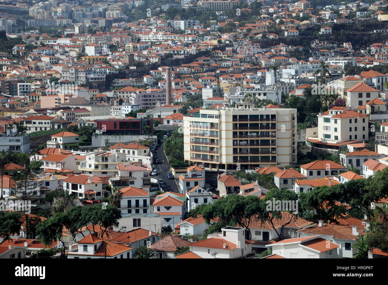 Les dommages en Funchal Madeira Portugal Banque D'Images