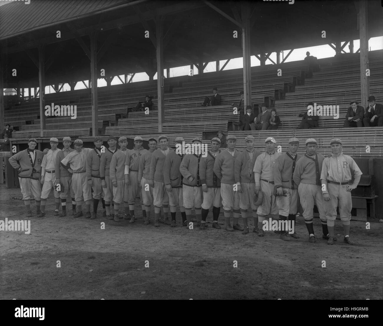 L'équipe de baseball de Richmond en Virginie, 1912 Banque D'Images