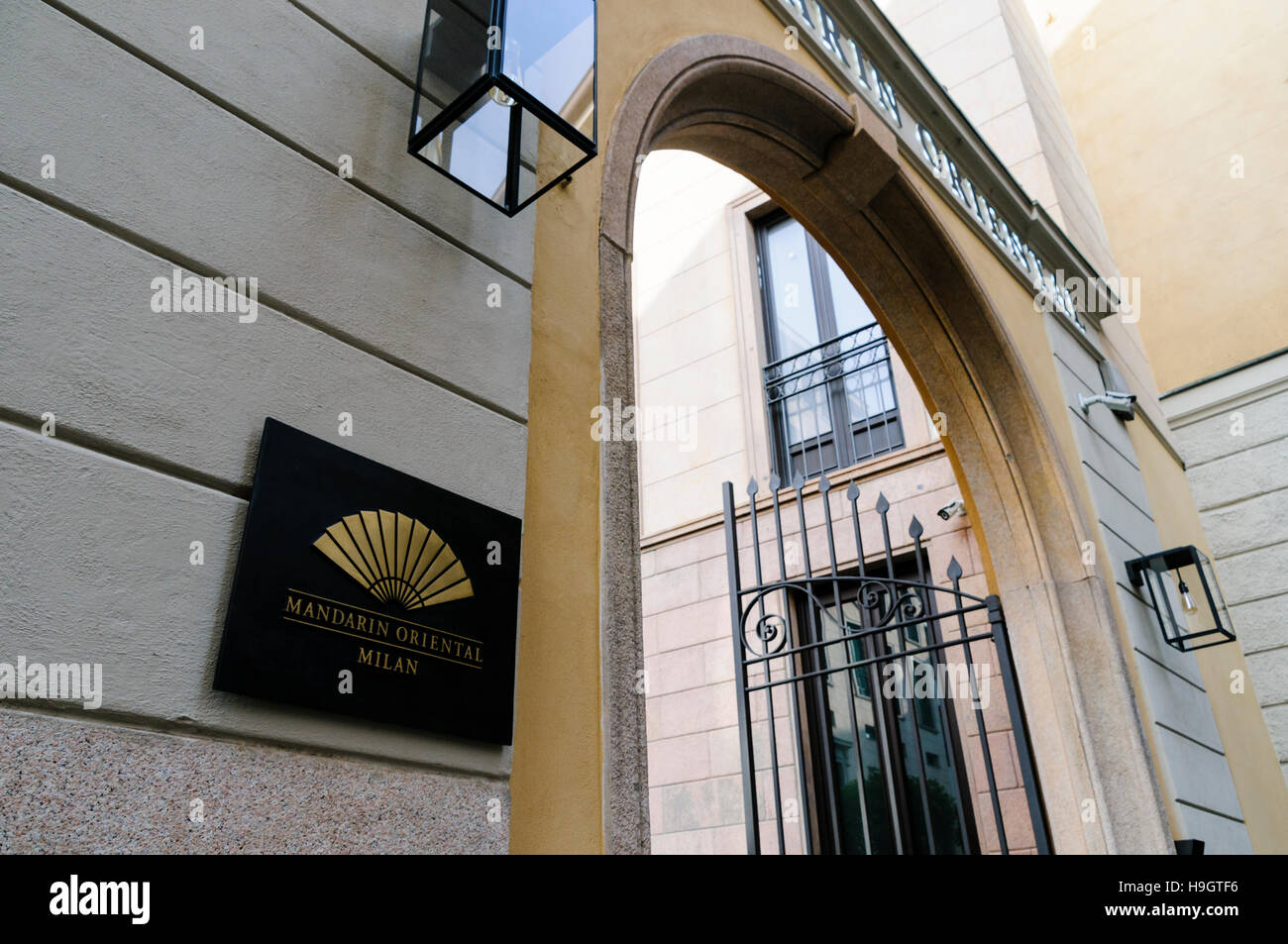 Mandarin Hotel Milano, Milan, Italie Banque D'Images