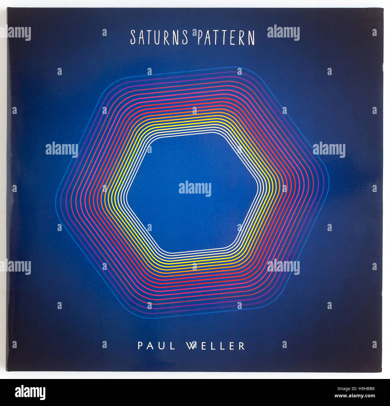 Couverture de 'Saturns Pattern', album 2015 de Paul Weller sur Parlaphone - usage éditorial uniquement Banque D'Images