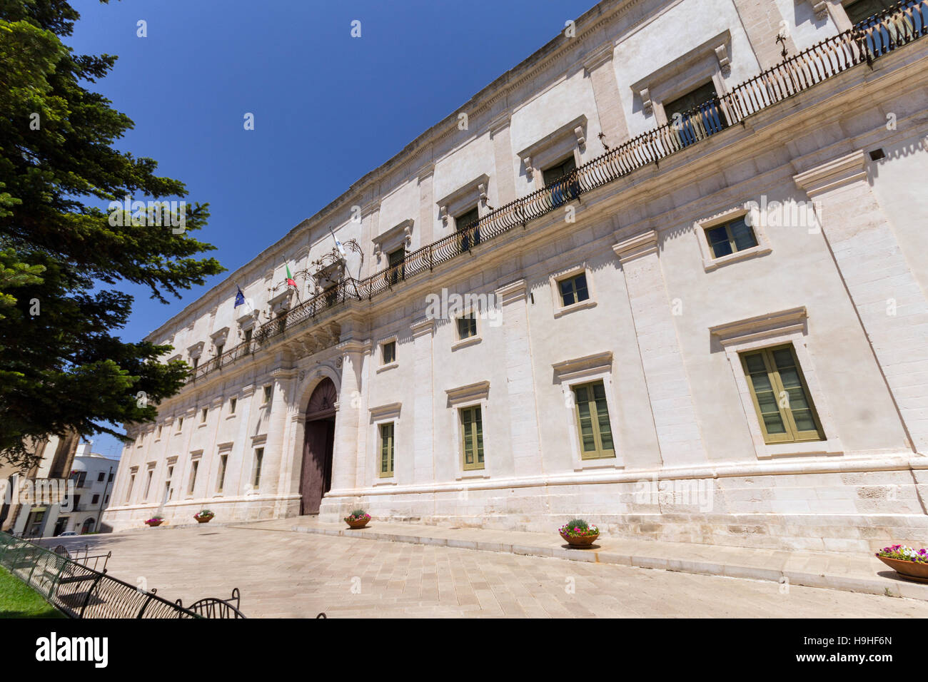 Italie, Pouilles, Martina Franca, Palais Ducal Banque D'Images