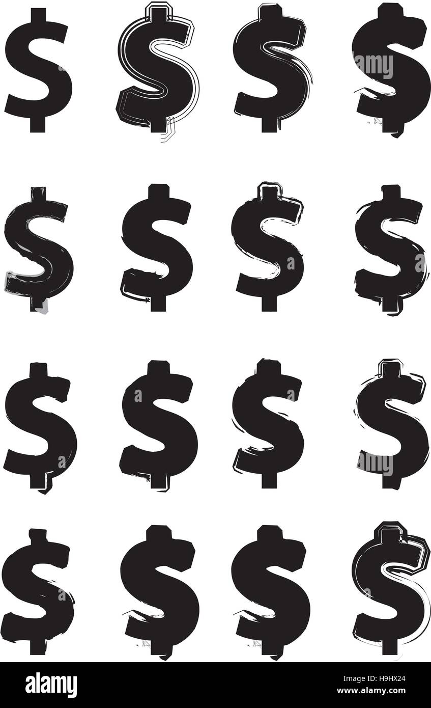 Devises symbole icons set. Vector Illustration de Vecteur