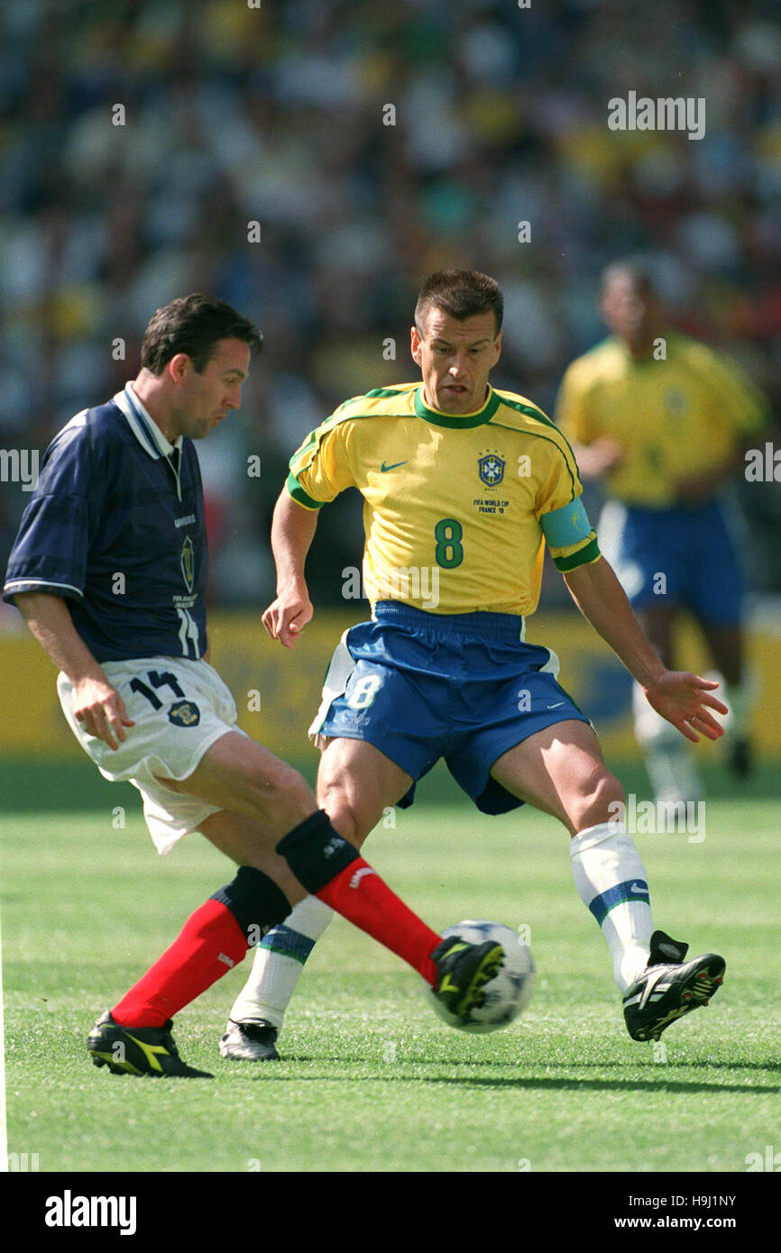 PAUL LAMBERT & DUNGA BRÉSIL V ECOSSE 10 Juin 1998 Banque D'Images