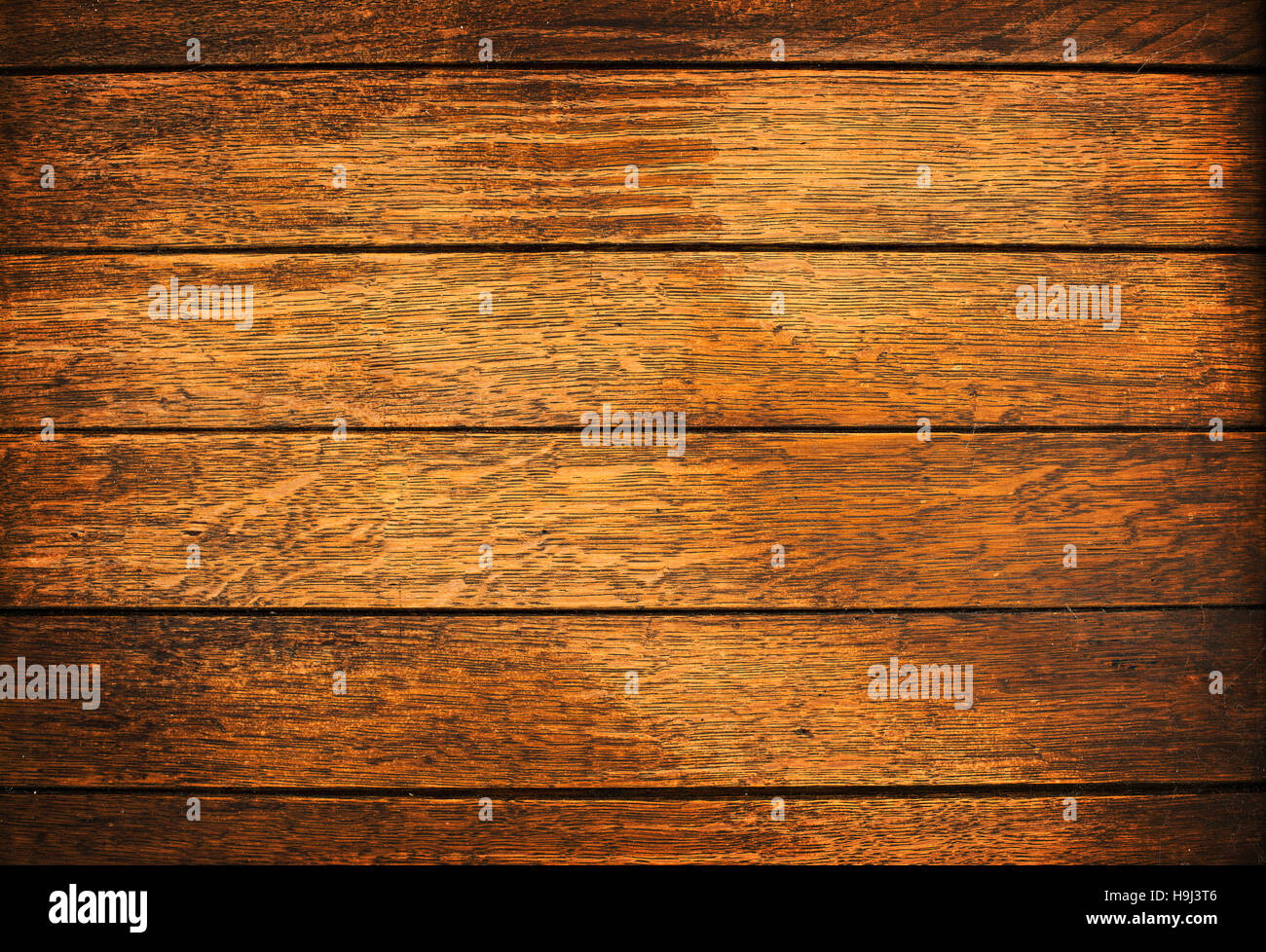 La planche en bois brown texture background close up Banque D'Images