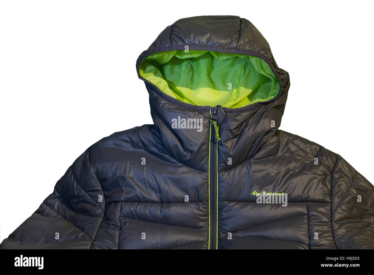 Blouson d'hiver Quechua Decathlon détails Photo Stock - Alamy