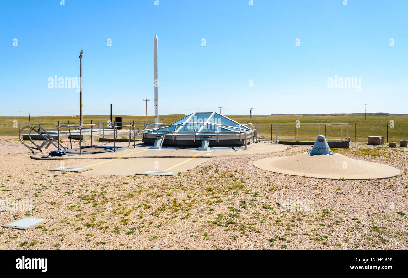 Site Historique National Minuteman Missile Banque D'Images