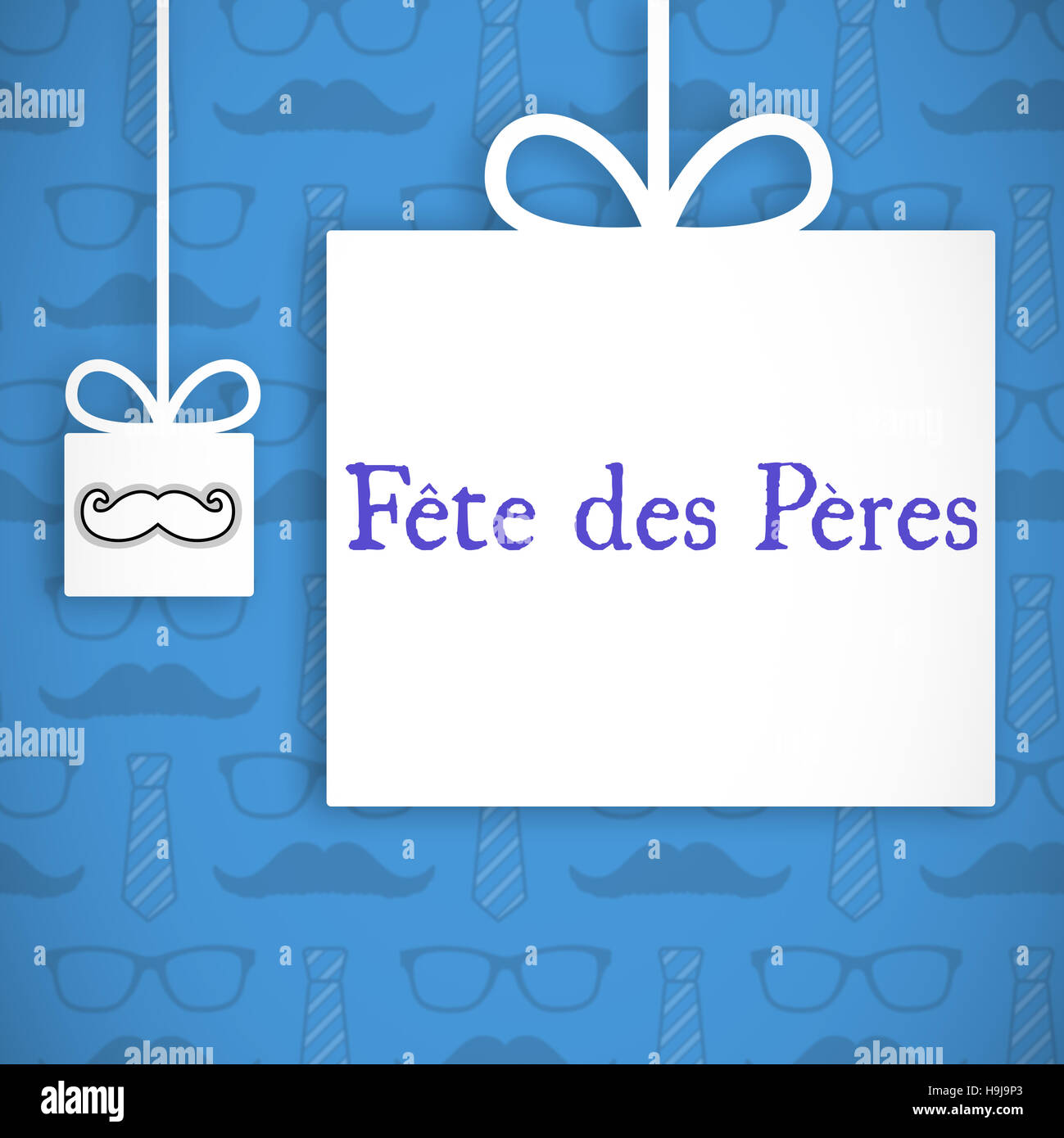 Fete de peres message Banque D'Images