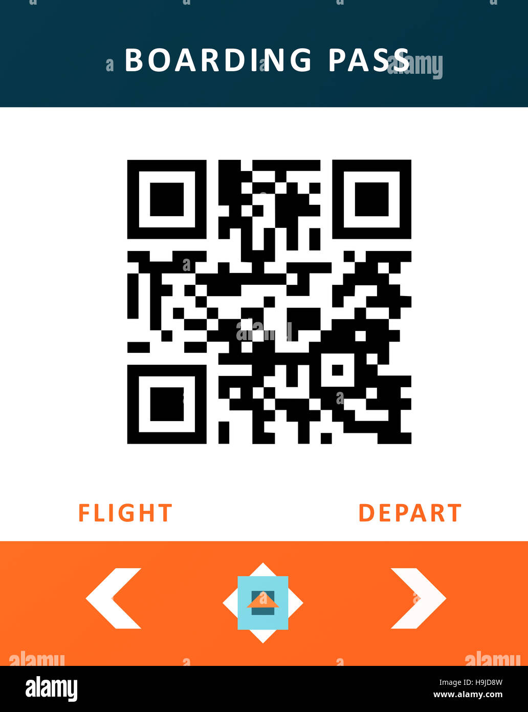 Carte d'embarquement numérique Banque D'Images
