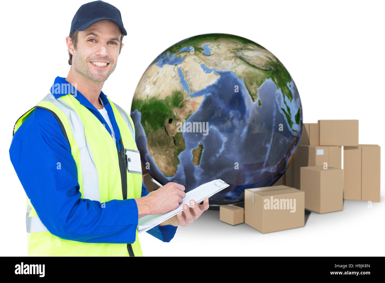 Superviseur de la rédaction de notes sur le presse-papiers Banque D'Images