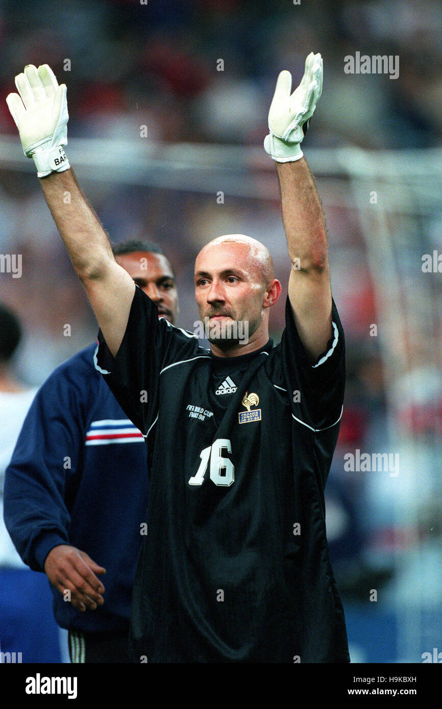 FABIEN BARTHEZ FRANCE 08 Juillet 1998 Banque D'Images