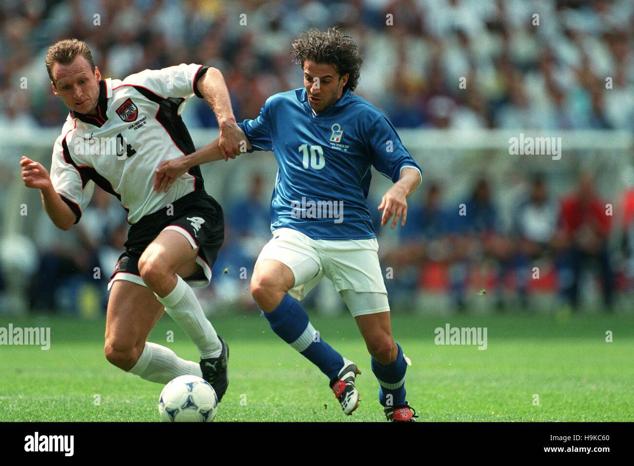 DEL PIERO & ANTON PFEFFER ITALIE / Autriche 17 Juin 1998 Banque D'Images