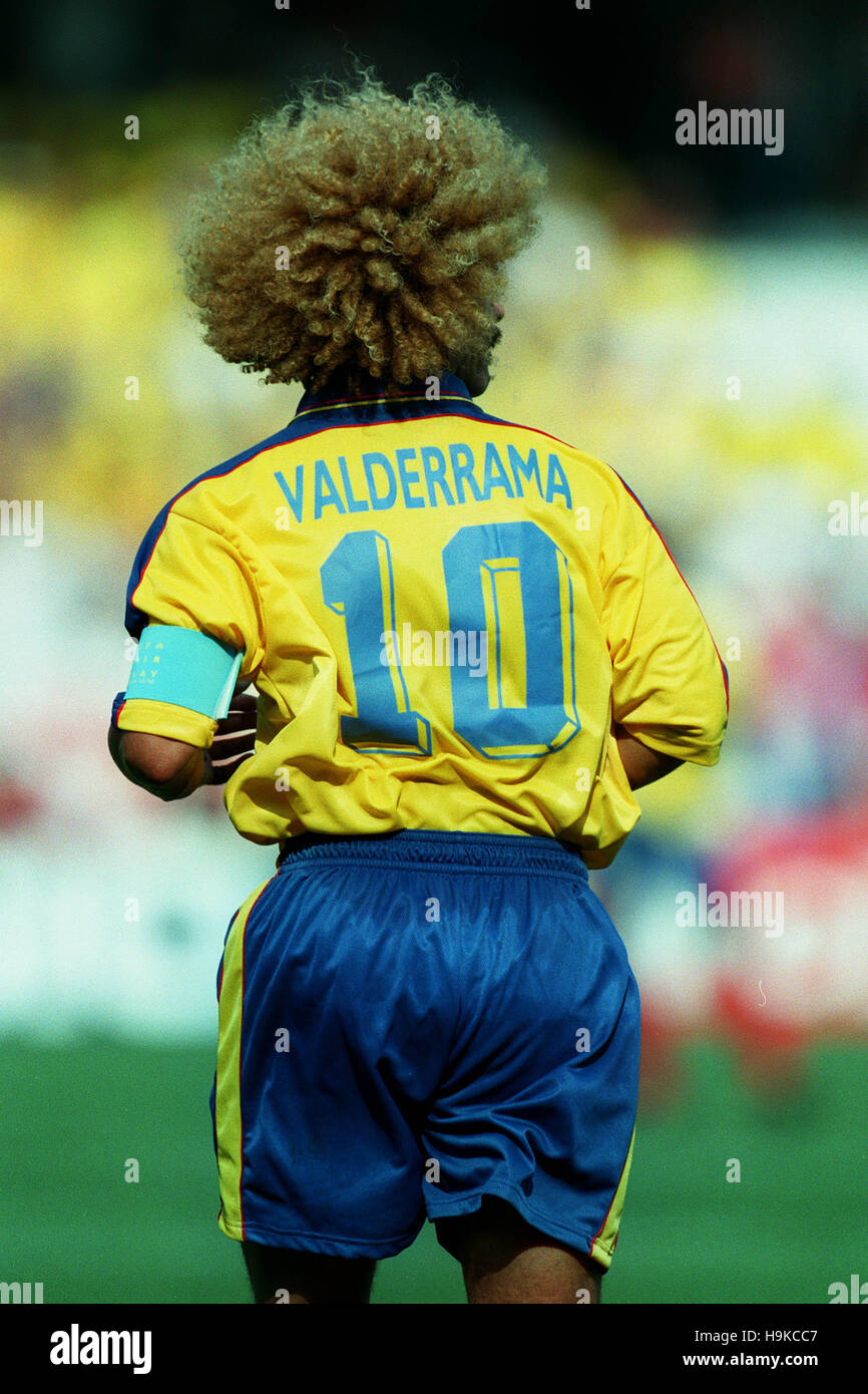 CARLOS VALDERRAMA COLOMBIE 22 Juin 1998 Banque D'Images