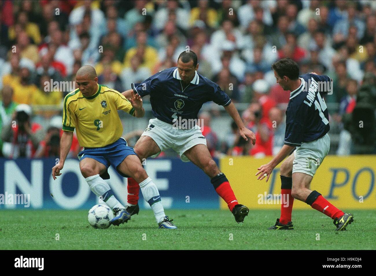 RONALDO CALDERWOOD & LAMBERT ECOSSE V BRÉSIL 10 Juin 1998 Banque D'Images